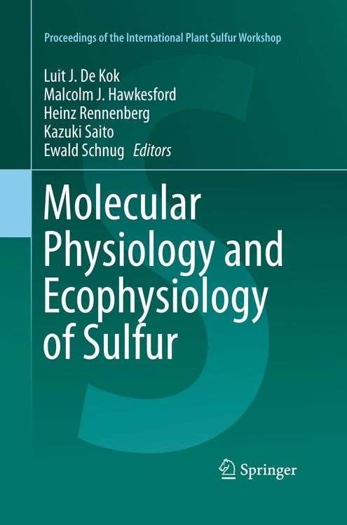 Produktbild: Molecular Physiology and Ecophysiology of Sulfur