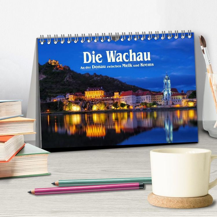 Produktbild: Die Wachau - An der Donau zwischen Melk und Krems (Tischkalender 2026 DIN A5 quer), CALVENDO Monatskalender