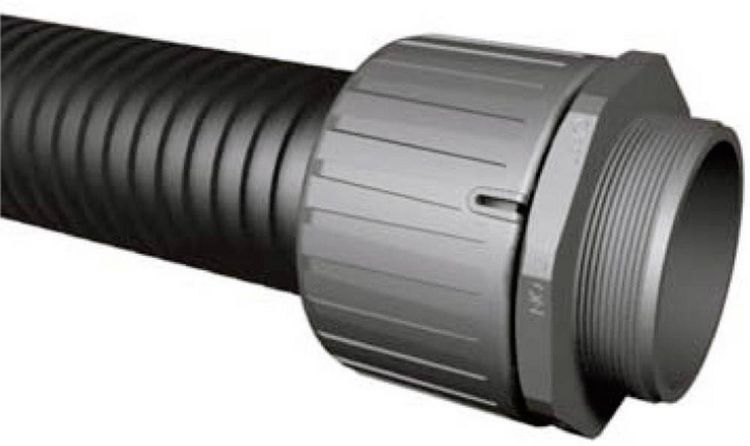 Produktbild: HellermannTyton 166-22202 HG16-90-M16 Schlauchverschraubung Schwarz M16 11.80mm 1St.