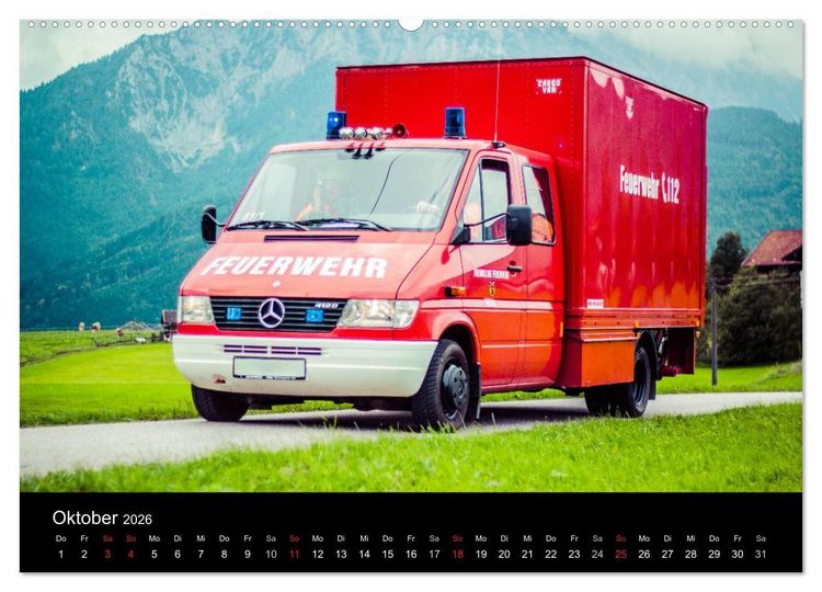 Produktbild: Einsatzfahrzeuge - Bayern (Wandkalender 2026 DIN A2 quer), CALVENDO Monatskalender