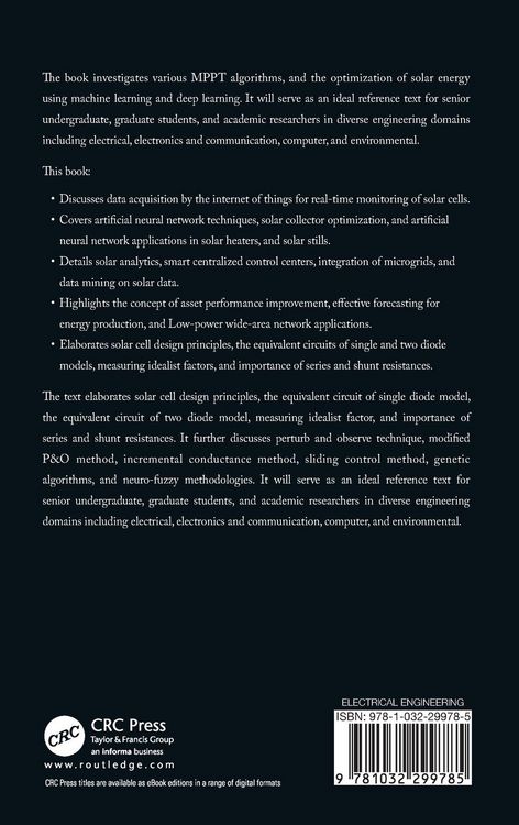 Produktbild: Machine Learning and the Internet of Things in Solar Power Generation