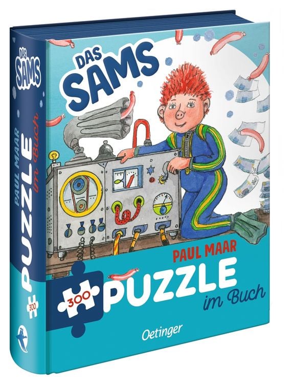 Produktbild: Das Sams. Puzzle im Buch. 300 Teile, Format 48 x 24 cm