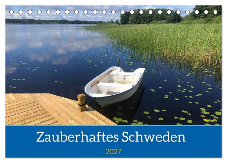 Produktbild: Verzaubertes Schweden (Tischkalender 2027 DIN A5 quer), CALVENDO Monatskalender