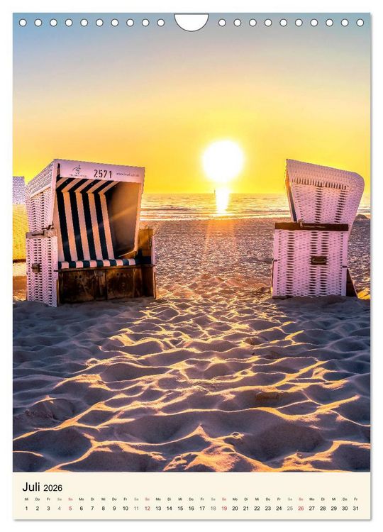 Produktbild: INSEL SYLT, Berauschende Nat&uuml;rlichkeit (Wandkalender 2026 DIN A4 hoch), CALVENDO Monatskalender
