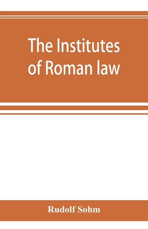 Produktbild: The Institutes of Roman law