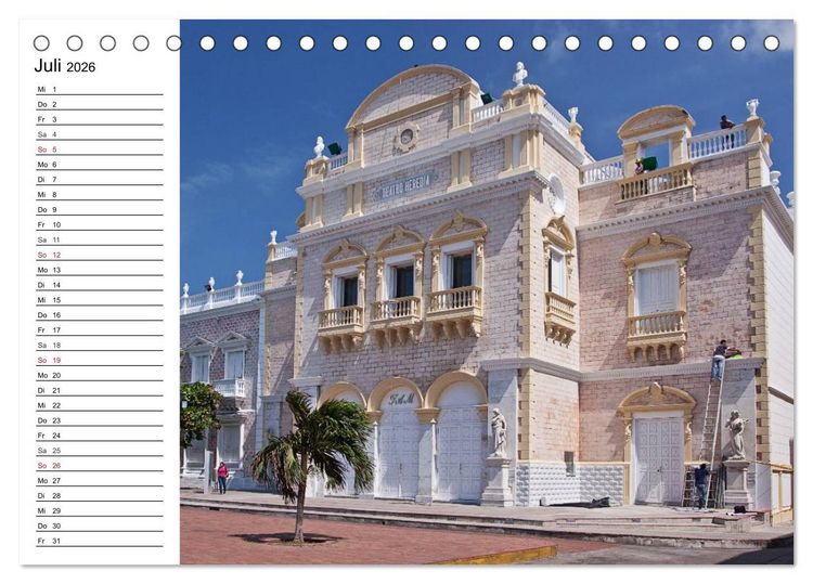 Produktbild: Kolumbien Impressionen (Tischkalender 2026 DIN A5 quer), CALVENDO Monatskalender