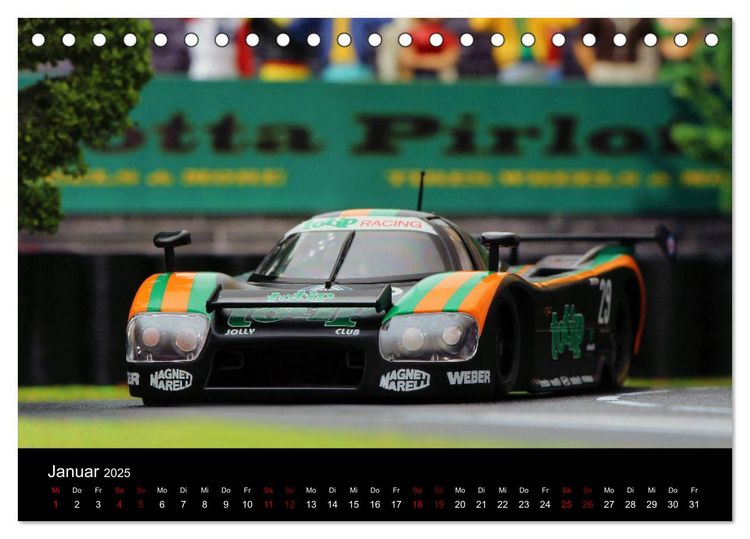 Produktbild: Motorsport in 1/32 (Tischkalender 2025 DIN A5 quer), CALVENDO Monatskalender