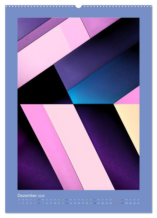 Produktbild: WALL ART Geometrische Konzeptkunst (hochwertiger Premium Wandkalender 2026 DIN A2 hoch), Kunstdruck in Hochglanz