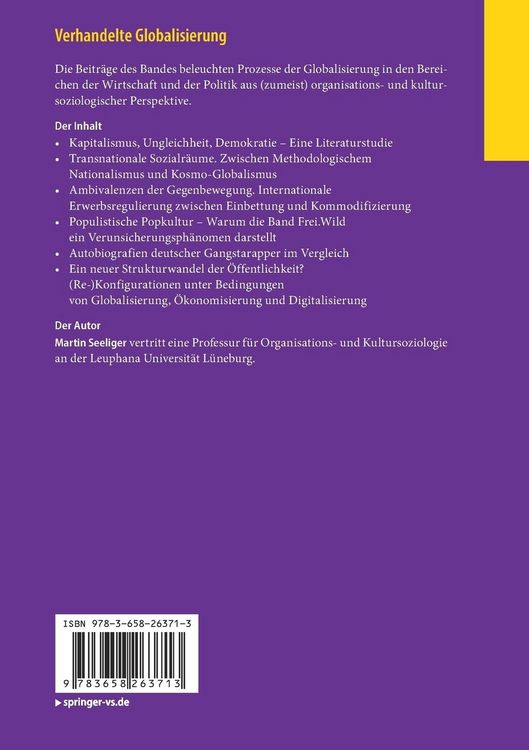 Produktbild: Verhandelte Globalisierung