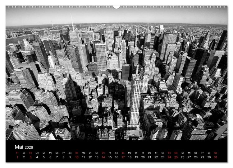 Produktbild: New York 2026 (hochwertiger Premium Wandkalender 2026 DIN A2 quer), Kunstdruck in Hochglanz