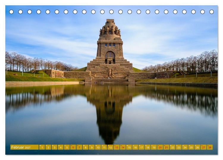 Produktbild: Ein Blick auf Leipzig (Tischkalender 2027 DIN A5 quer), CALVENDO Monatskalender