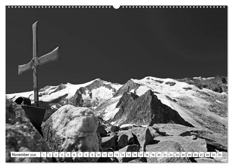 Produktbild: Dreitausender in den Alpen (Wandkalender 2026 DIN A2 quer), CALVENDO Monatskalender