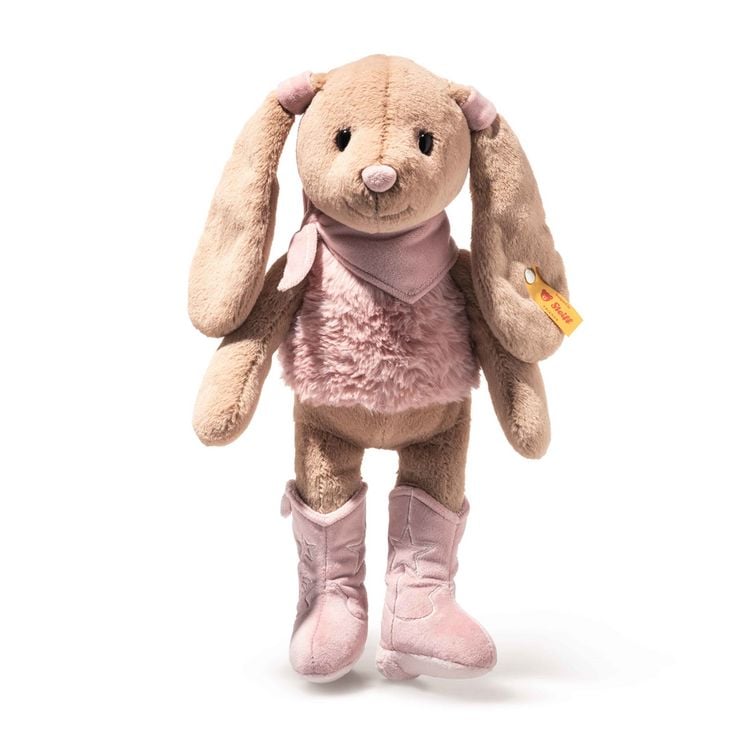 Produktbild: Steiff 081149 - Hoppie Hase Cowgirl, Pl&uuml;sch, 32 cm