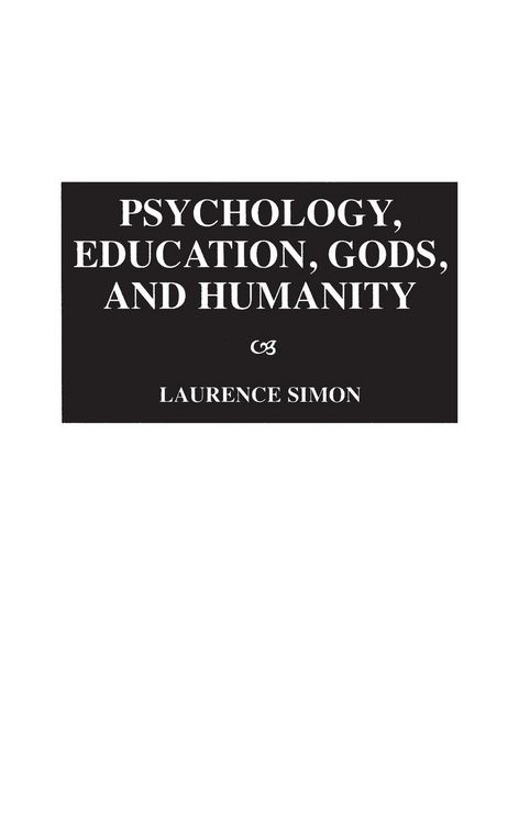 Produktbild: Psychology, Education, Gods, and Humanity