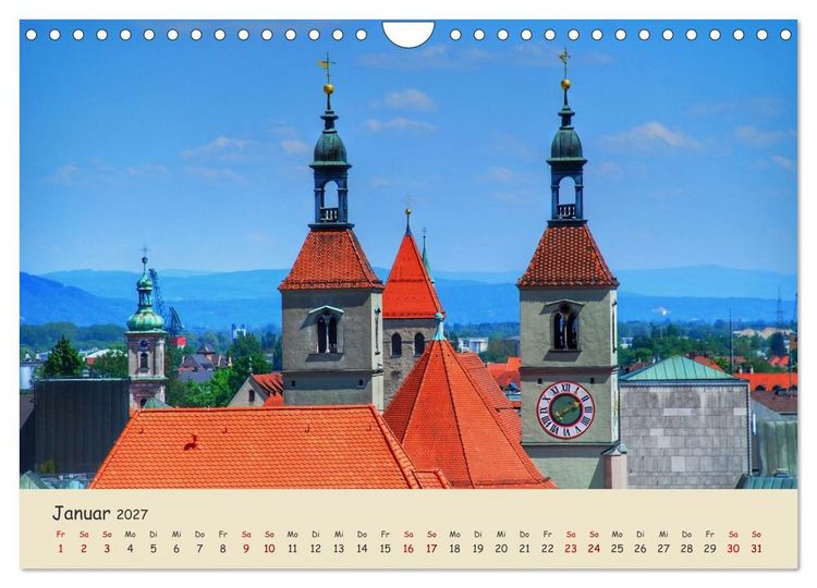 Produktbild: Regensburg. Du bist so sch&ouml;n (Wandkalender 2027 DIN A4 quer), CALVENDO Monatskalender