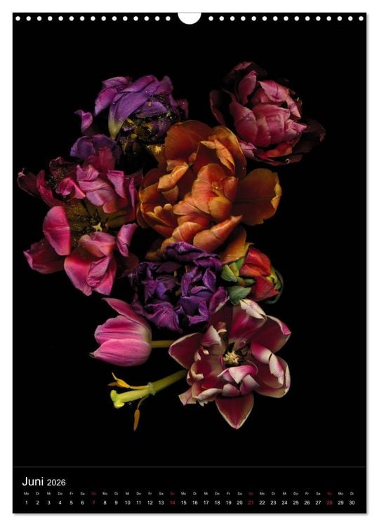 Produktbild: Blumen bei Nacht (Wandkalender 2026 DIN A3 hoch), CALVENDO Monatskalender
