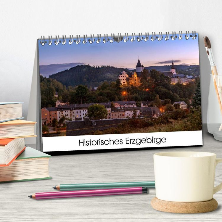 Produktbild: Historisches Erzgebirge (Tischkalender 2026 DIN A5 quer), CALVENDO Monatskalender