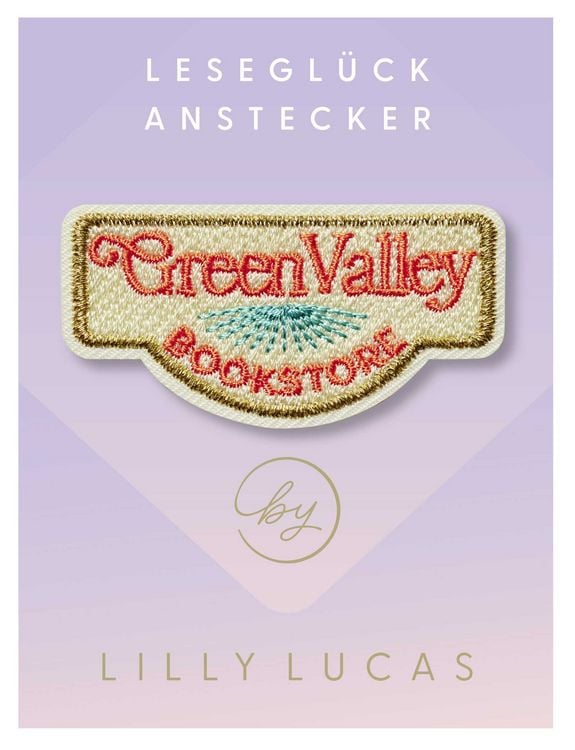 Produktbild: Lesegl&uuml;ck-Anstecker &raquo;Green Valley Bookstore&laquo;