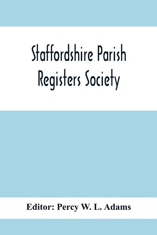 Produktbild: Staffordshire Parish Registers Society; Deanery Of Newcastle Betley Parish Register