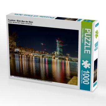 Produktbild: CALVENDO Puzzle Frankfurt - Blick &uuml;ber den Main 1000 Teile Puzzle quer | 1000 Teile Lege-Gr&ouml;&szlig;e 64 &times; 48 cm Foto-Puzzle f&uuml;r gl&uuml;ckliche Stunden