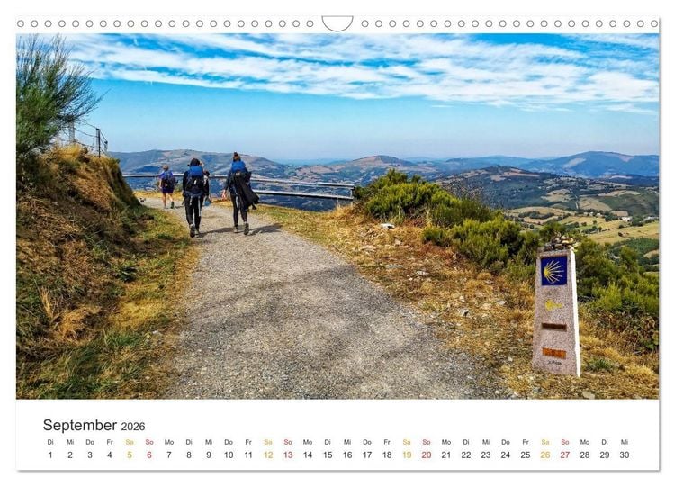 Produktbild: Camino de Santiago - Jakobsweg (Wandkalender 2026 DIN A3 quer), CALVENDO Monatskalender