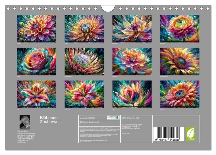 Produktbild: Bl&uuml;hende Zauberwelt (Wandkalender 2026 DIN A4 quer), CALVENDO Monatskalender