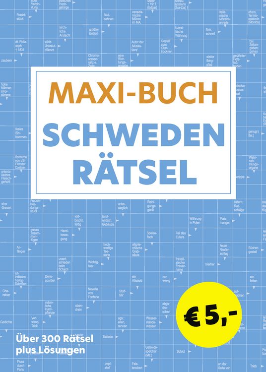 Produktbild: Maxi-Buch Schwedenrätsel