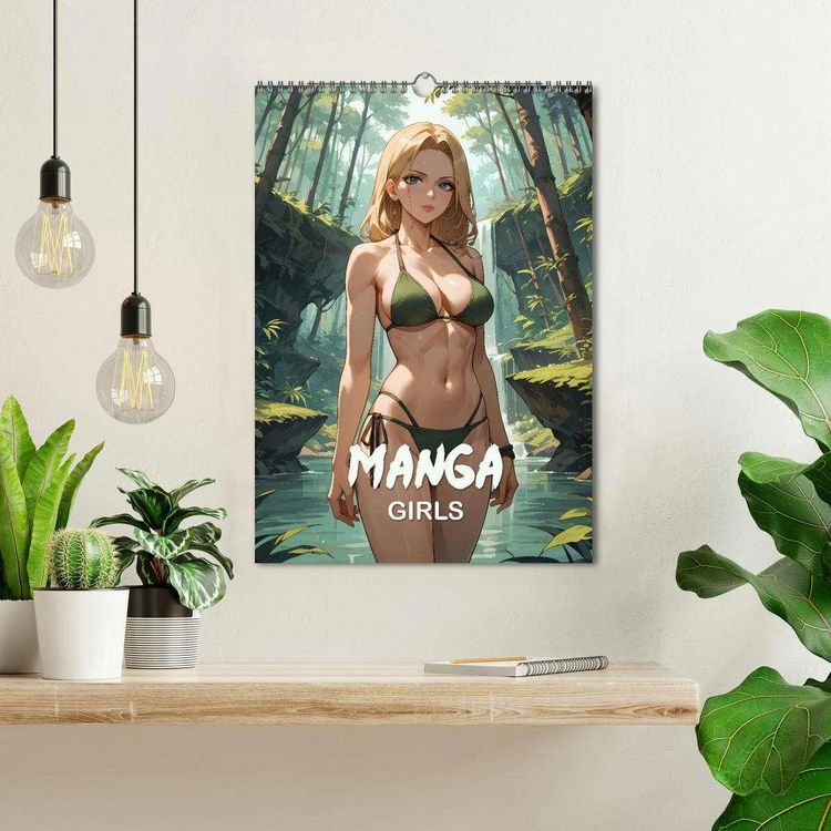 Produktbild: Manga Beauties - 12 Sch&ouml;nheiten im Manga-Stil (Wandkalender 2026 DIN A3 hoch), CALVENDO Monatskalender