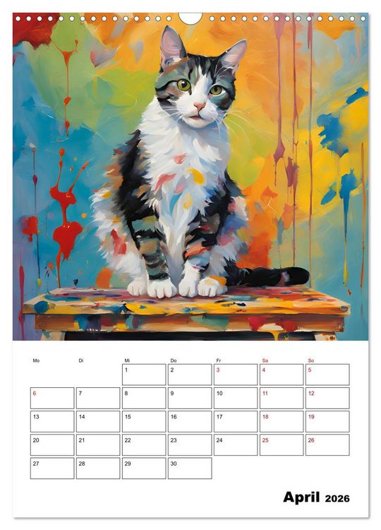 Produktbild: Katzenmagie (Wandkalender 2026 DIN A3 hoch), CALVENDO Monatskalender