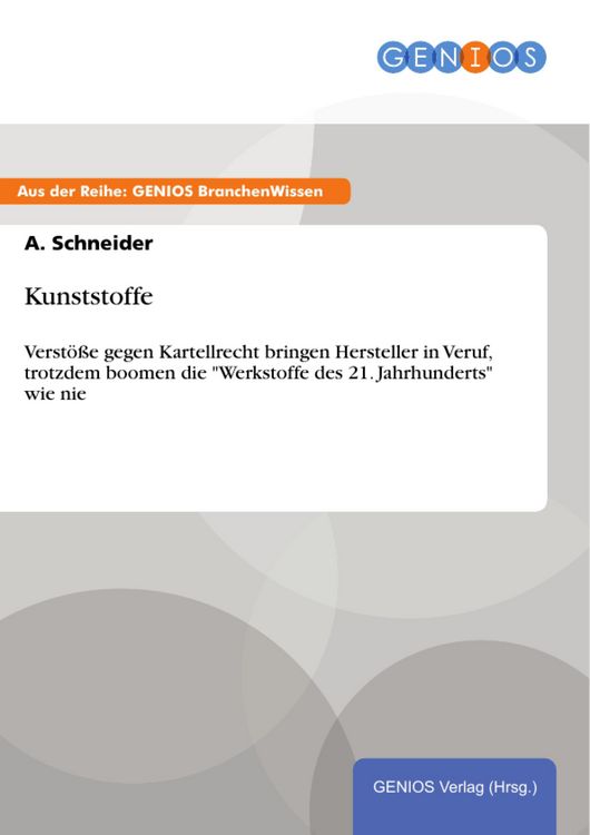 Produktbild: Kunststoffe