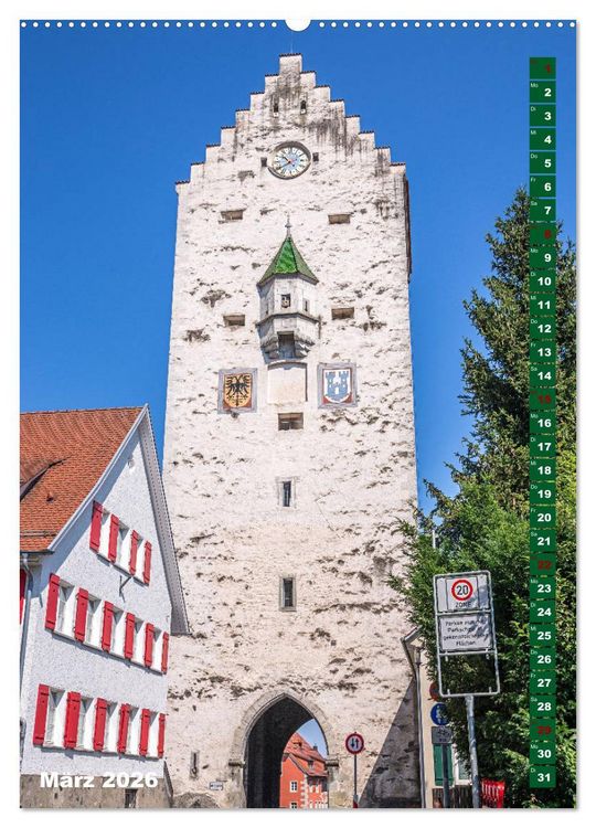 Produktbild: Ravensburg, Stadt der T&uuml;rme (Wandkalender 2026 DIN A2 hoch), CALVENDO Monatskalender