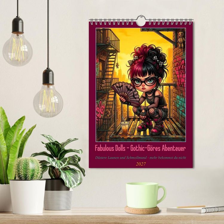 Produktbild: Fabulous Dolls - Gothic-G&ouml;res Abenteuer (Wandkalender 2027 DIN A4 hoch), CALVENDO Monatskalender