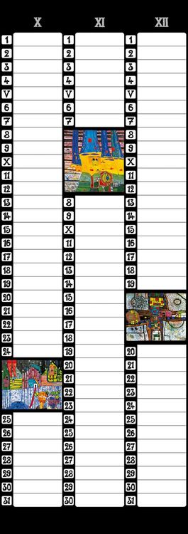 Produktbild: Hundertwasser Birthday Calendar