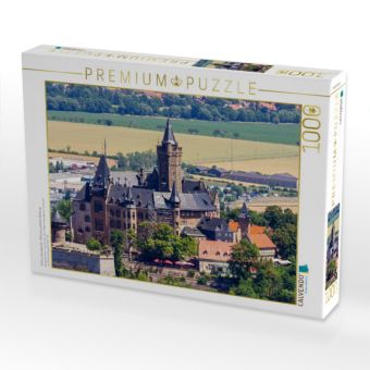 Produktbild: CALVENDO Puzzle Schloss Wernigerode - Blick aus s&uuml;dlicher Richtung | 1000 Teile Lege-Gr&ouml;&szlig;e 64x48cm Foto-Puzzle f&uuml;r gl&uuml;ckliche Stunden