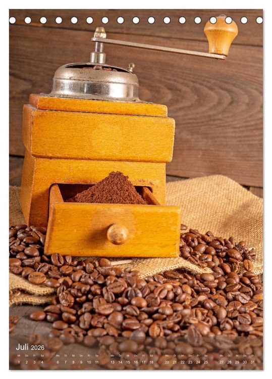 Produktbild: Kaffee f&uuml;r ein Genusserlebnis (Tischkalender 2026 DIN A5 hoch), CALVENDO Monatskalender