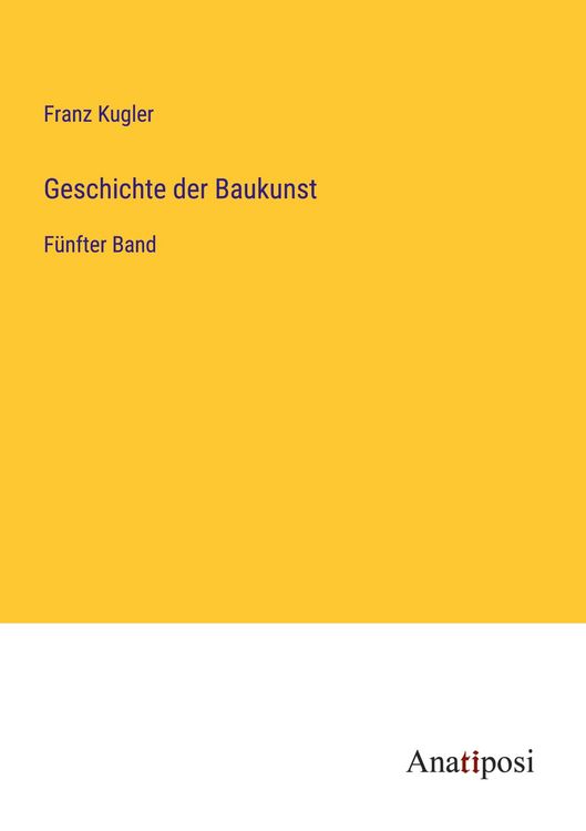 Produktbild: Geschichte der Baukunst