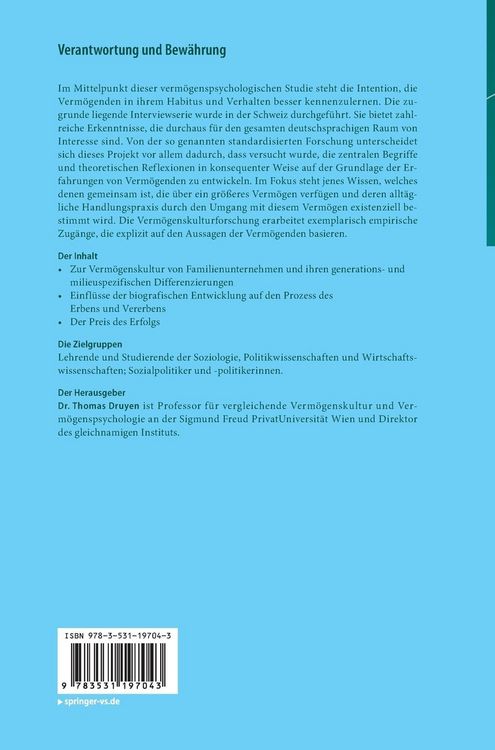 Produktbild: Verantwortung und Bew&auml;hrung