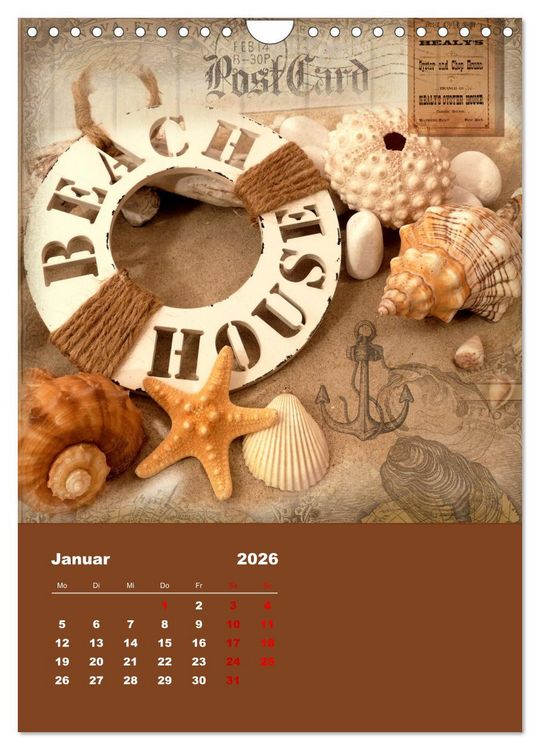 Produktbild: Geschenke vom Meer (Wandkalender 2026 DIN A4 hoch), CALVENDO Monatskalender