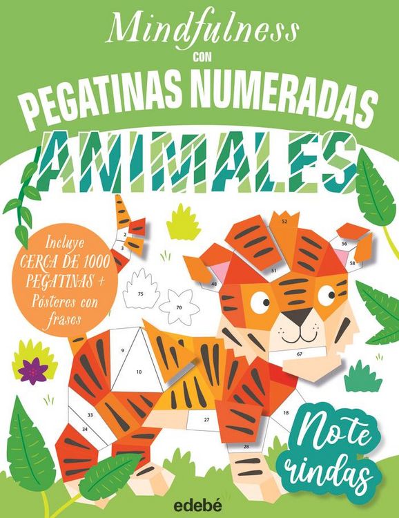 Produktbild: Mindfulness con pegatinas numeradas : animales