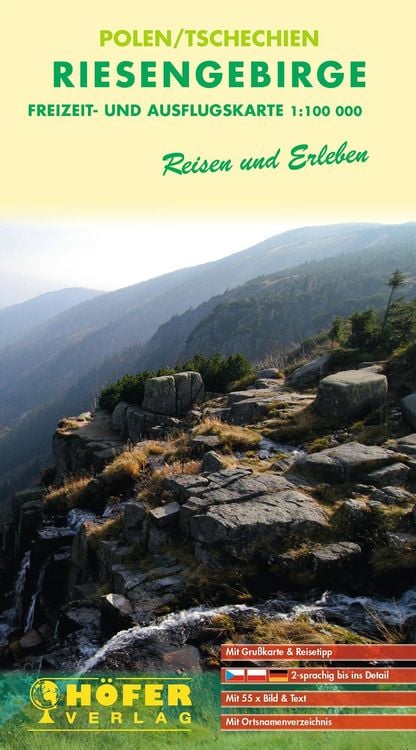 Produktbild: H&ouml;fer Polen/Tschechien CR 303. Riesengebirge 1:100 000. Stra&szlig;enkarte