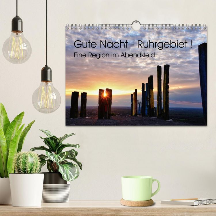 Produktbild: Gute Nacht - Ruhrgebiet! (Wandkalender 2026 DIN A4 quer), CALVENDO Monatskalender