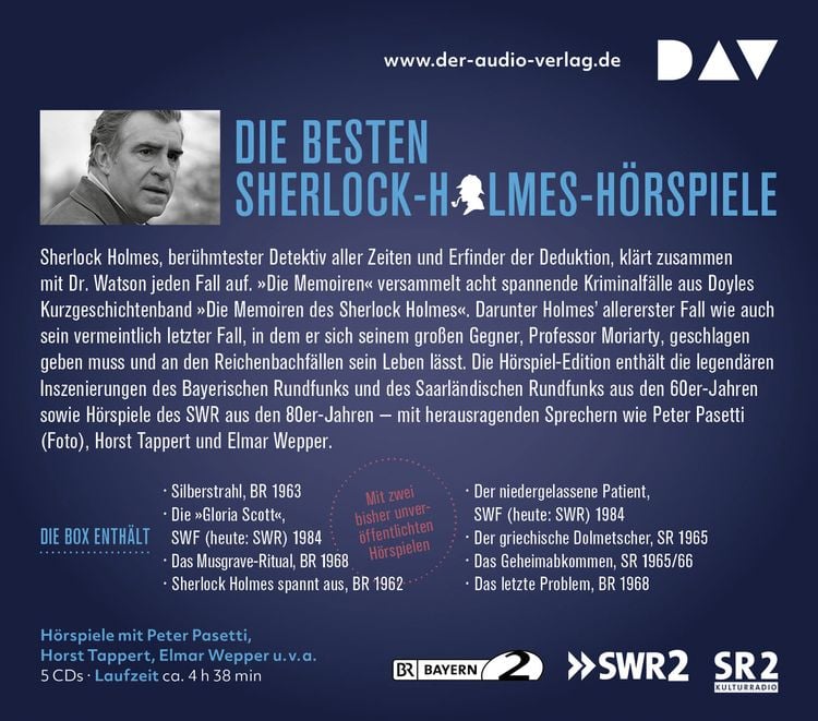 Produktbild: Sherlock Holmes 3 &ndash; Die Memoiren