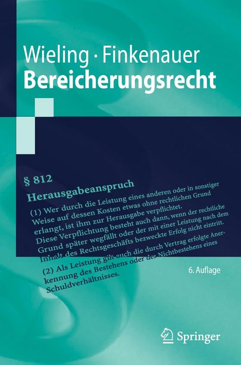 Produktbild: Bereicherungsrecht