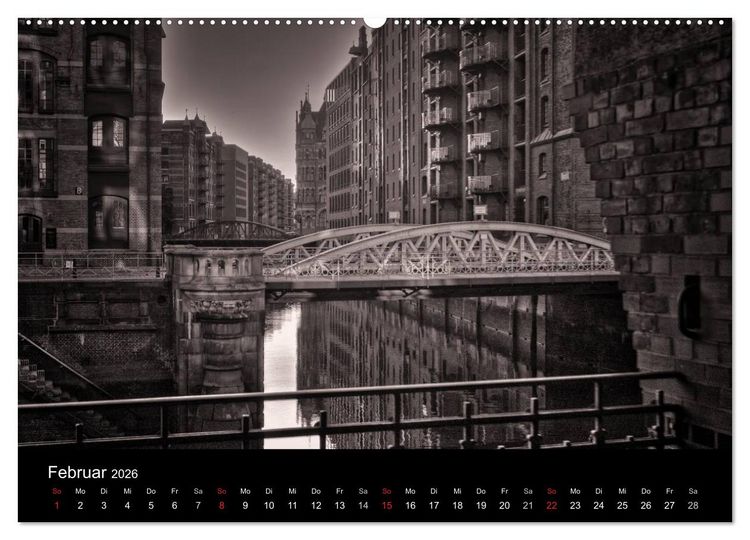 Produktbild: Hamburg (Wandkalender 2026 DIN A2 quer), CALVENDO Monatskalender