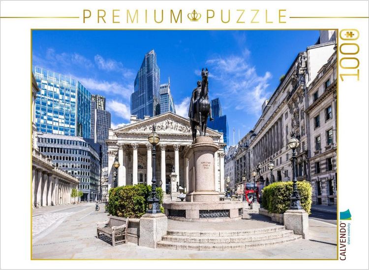 Produktbild: CALVENDO Puzzle Royal Exchange in der City of London | 1000 Teile Lege-Gr&ouml;&szlig;e 64x48cm Foto-Puzzle f&uuml;r gl&uuml;ckliche Stunden