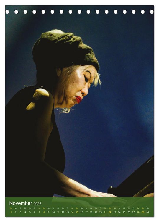 Produktbild: Women singing and playing Jazz (Tischkalender 2026 DIN A5 hoch), CALVENDO Monatskalender