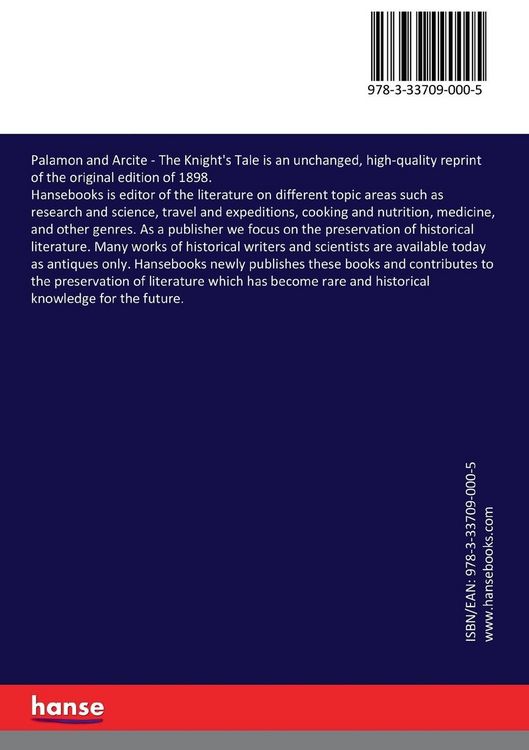 Produktbild: Palamon and Arcite