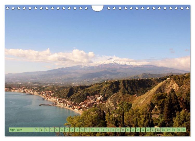 Produktbild: Taormina, die Stadt mit Blick auf den &Auml;tna (Wandkalender 2027 DIN A4 quer), CALVENDO Monatskalender