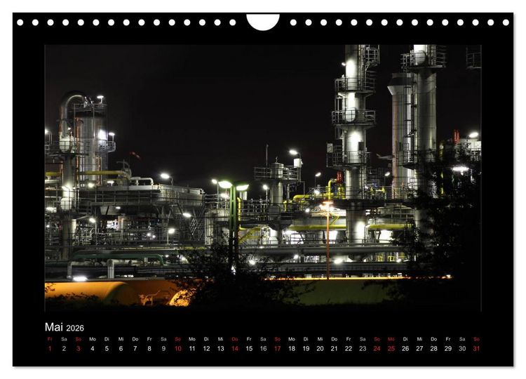 Produktbild: Extraschicht im Ruhrgebiet - Nachts ist es nicht dunkel! (Wandkalender 2026 DIN A4 quer), CALVENDO Monatskalender