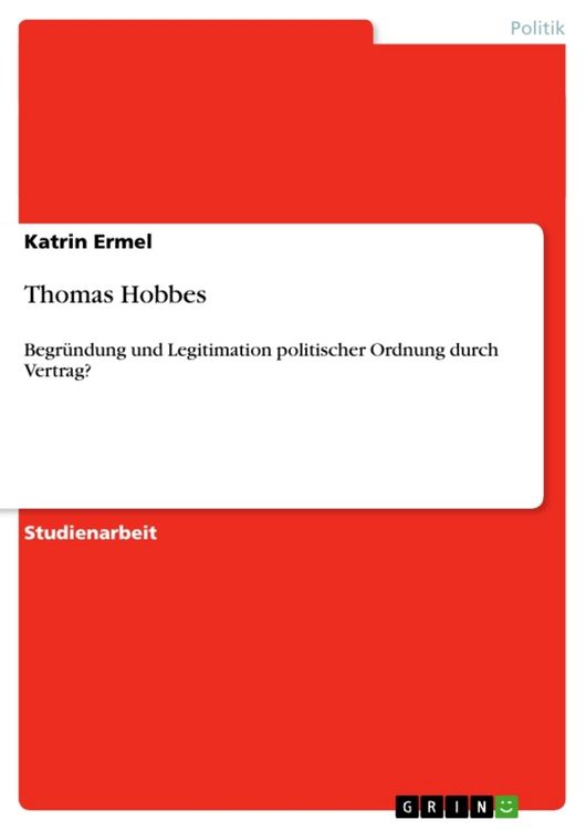 Produktbild: Thomas Hobbes
